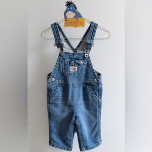 18M Levi Soft Denim Overalls With Side Snaps